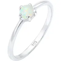 Elli Ring zilver / parelwit