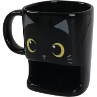 I-Total I Total koekjesmok Cat junior 250 ml 8 x 10 cm keramiek zwart