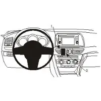 Virtasenkauppa.fi ProClip houder geschikt voor Mazda 6 2013-2014 Center mount