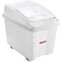 ARAVEN transparante ingrediëntenbak met wielen 80ltr