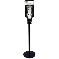 Rubbermaid Standaard voor zeep- en desinfectiedispenser AutoFoam, vrijstaand, van staal, H 930 mm, zwart