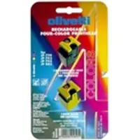 Olivetti B0045 F inkt cartridge 4 kleuren ( 2 stuks ) origineel