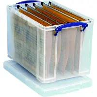 Really Useful Box transparante opbergbox 19 liter (inclusief 10 hangmappen)