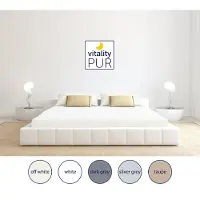 Vitality Pur - Hoeslaken 100% Katoen - Jersey stretch - Creme - 140x200
