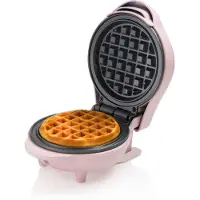 Bestron Wafelijzer - AMW500P - 550W - Mini wafel - Anti aanbaklaag - Roze