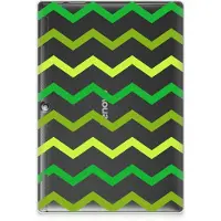 B2Ctelecom Lenovo Tab 10 | Tab 2 A10-30 Hippe Hoes Zigzag Groen