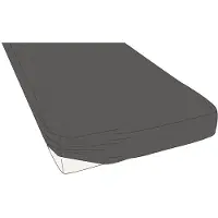 Kayori Topper Hoeslaken Shizu Antracite (Percal)-120 x 200 cm