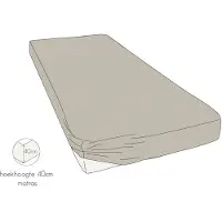 Kayori Hoeslaken Shizu Zand (Jersey)-Lits-Jumeaux XL (180/200 x 200/210/220 cm)
