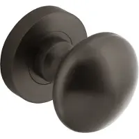 Intersteel Deurknop rond op rozet antracietgrijs