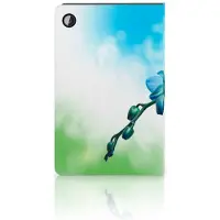 B2Ctelecom Samsung Galaxy Tab A8 2021/2022 Tablet Cover Orchidee Blauw - Cadeau voor je Moeder