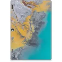 B2Ctelecom Lenovo Tab 10 | Tab 2 A10-30 Tablet Back Cover Marble Blue Gold