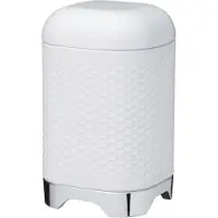 Kitchencraft voorraadbus Lovello 11 x 11 x 19 cm staal wit