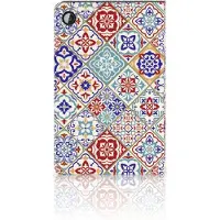 B2Ctelecom Samsung Galaxy Tab A8 2021/2022 Leuk Tablet hoesje Tiles Color