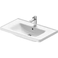 Duravit Wastafel D-Neo Met Rand Overloop Kraanvlak 1 Kraangat 80 cm Hoogglans Wit