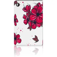 B2Ctelecom Samsung Galaxy Tab A8 2021/2022 Tablet Cover Blossom Red