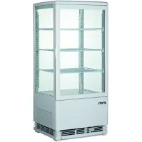 Saro Mini-koelvitrine model SC 80 wit, 42,8(B)x38,6(D)x96(H)cm, 230V/180W