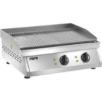 Saro Electrische grillplaat (gegroefd) Model FRY TOP GH 610 R, 50(B)x60(D)x24,5(H)cm, 400V/6000W