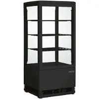 Saro Mini-koelvitrine model SC 80 zwart, 42,8(B)x38,6(D)x96(H)cm, 230V/180W