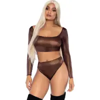 Leg avenue Crop top and high waist brief