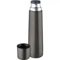 Isosteel RVS thermosfles 0,9 liter donkergrijs