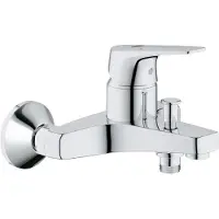 GROHE Badkraan start flow met omstel en koppelingen chroom