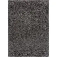 Muratap Porto soft fluffy vloerkleed hoogpolig effen donker 160x230 cm