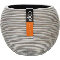 Capi Europe Vaas bol Rib 29x25 Ivoor