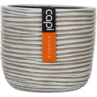 Capi Europe Bloempot Nature-Rib Crème D 23,4 H 20,9 Cm