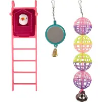 Flamingo Park.speelg. spiegel - bal - ladder Flamingo
