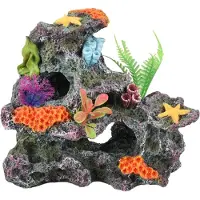 Flamingo - Aquarium Koralia koraalrots - Grijs - 17 x 10 x 15 cm