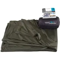 Cocoon - Coolmax Travel Blanket - Deken 180 x 140 cm, olijfgroen