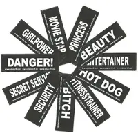 Julius-K9 Set Labels voor Powerharness - Small tekst: BEACH BOY