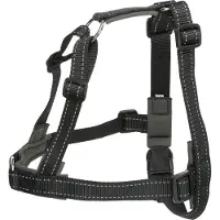 Trixie Hondentuig - Verstelbaar Neopreen Zwart 65-105x2.5cm - Trainingstuig met Reflecterende Elementen