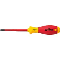 Wiha PlusMinus Schraubendreh.SL/PH2 SoftFinish-slimFix VDE1000V Plus/minus schroevendraaier VDE Grootte SL/PH 2 Koplengte: 100 mm