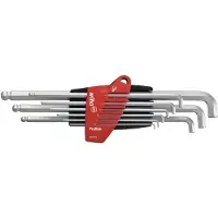 Wiha Inbus Haakse schroevendraaierset 1.5 mm, 2 mm, 2.5 mm, 3 mm, 4 mm, 5 mm, 6 mm, 8 mm, 10 mm 9-delig
