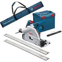 Bosch GKT 55 GCE invalzaag | 2x geleiderails | in L-Boxx - 0615990EA8
