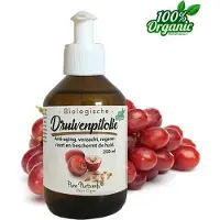 Pure Naturals Druivenpitolie 250 ml - Biologisch - 100% Puur - Koudgeperst - Huidolie - Haarmasker - Baard - Makeup-remover -