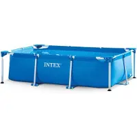 Intex 28270NP Rechthoekig framezwembad, 220x150x60 cm. Tuinzwembad, geschikt voor gezinnen