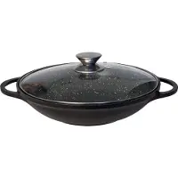 Cheffinger Wok met Deksel - 36 cm - Zwart