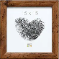 Deknudt Frames fotolijst S54SH9 - bruine houtkleur - hout - 15x15 cm