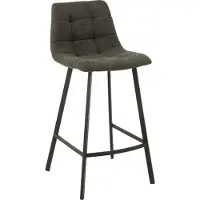 J-Line Barstool stephane textile/metal dark grey