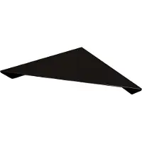 Schulte doucheplanchet - gemakkelijk te lijmen doucherek - eenvoudig zonder te boren - 23x23x3.5 cm - kleur zwart - hangend badkamerschapje D1854 68