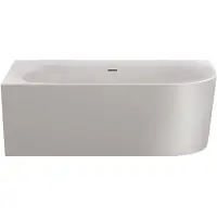 Xenz Fay half vrijstaand hoekbad 180x80 cm links wit
