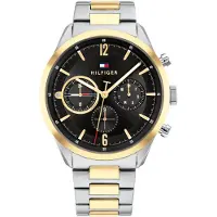 Tommy Hilfiger Analoog horloge goud / zwart / zilver