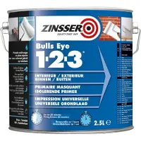 Zinsser Bulls Eye 1-2-3 - Primer - Op Kleur Gemengd - 2,5L