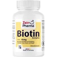 Zein Pharma - Germany GmbH ZeinPharma Biotine Complex 10 mg + Zink + Selenium, capsules met een hoge dosering, 180 capsules