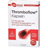 Dr. Wolz Thromboflow 20 capsules | Supplement voor bloedstroom en Plaatjes aggregatie | Bij lange vluchten en bij Trombose klachten | Tomaatextract en Resveratrol