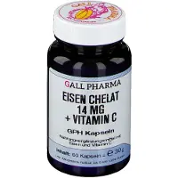 Hecht Pharma GmbH Geschäftsbereich Handelsware GALL PHARMA IJzerchelaat 14 mg, Vitamine C, GPH capsules, 60 capsules