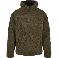 Brandit Fleece jas 'Teddyfleece Worker' olijfgroen