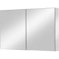 Ben Vario Spiegelkast 2 gelijke delen met spiegelmelamine omtrokken zijpanelen 100x14x75 cm